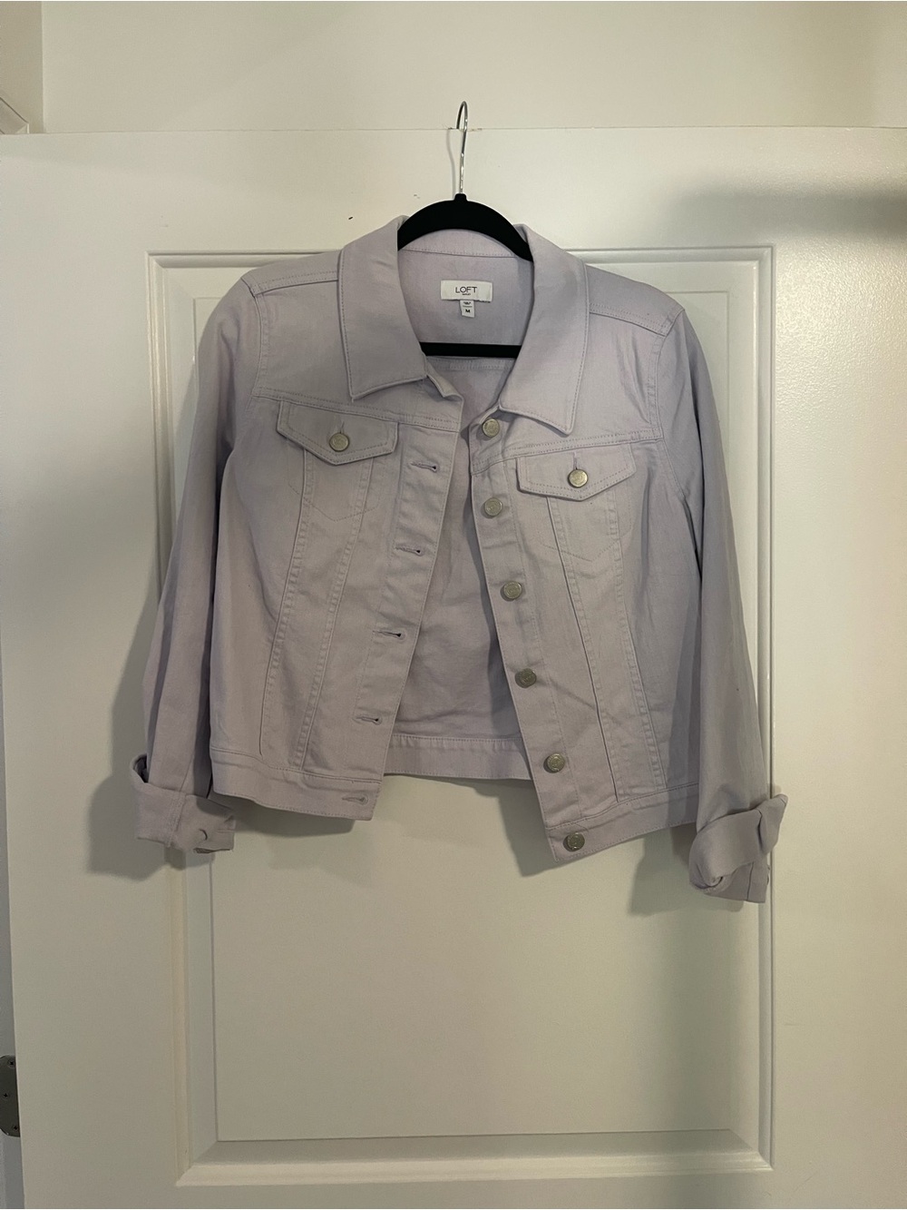 LOFT Pale Lavender Jean Jacket